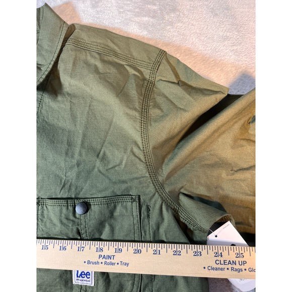 NEW LEE HERITAGE COACHES CHORE JACKET Olive Green Color Men's Large - Picture 5 of 11